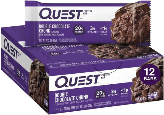 Quest Nutrition Double Chocolate Chunk Protein Bars 12 Count