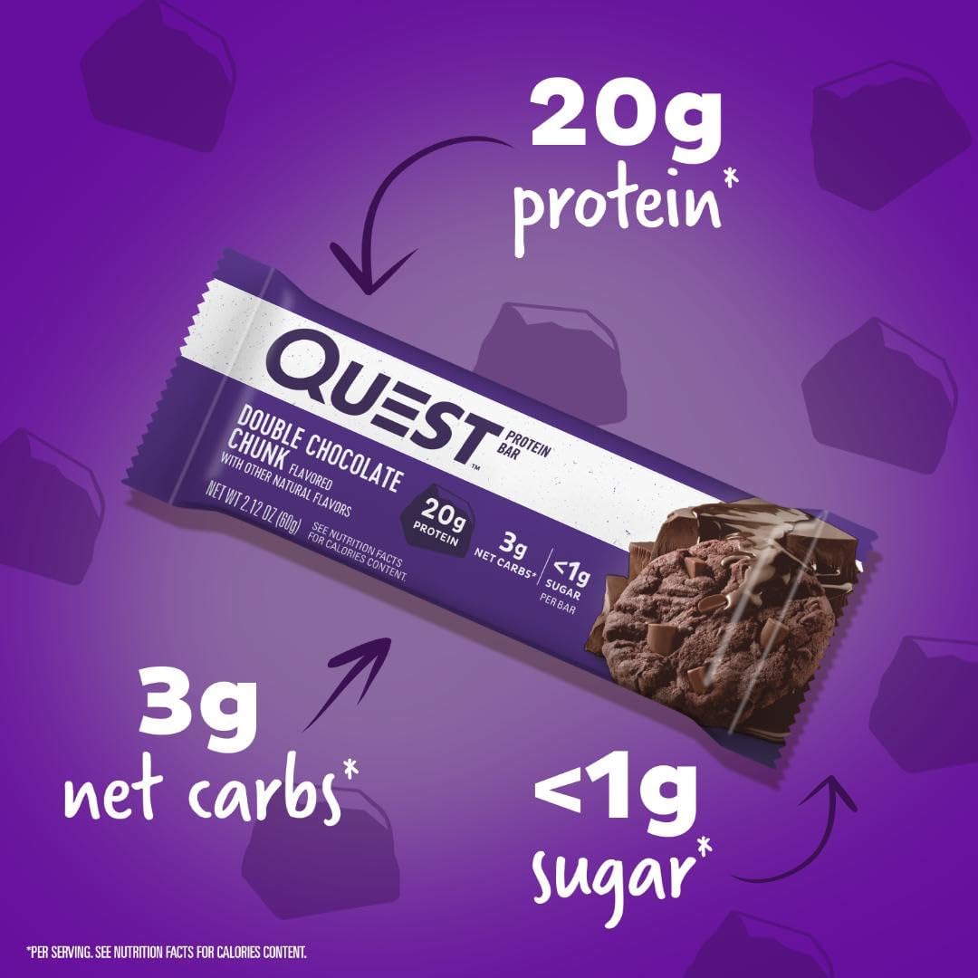 Quest Nutrition Double Chocolate Chunk Protein Bars 12 Count