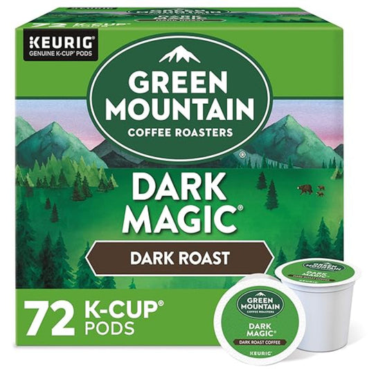 Green Mountain Coffee Roasters Dark Magic Keurig Single-Serve K-Cup Pods, Dark Roast Coffee, 72 Count
